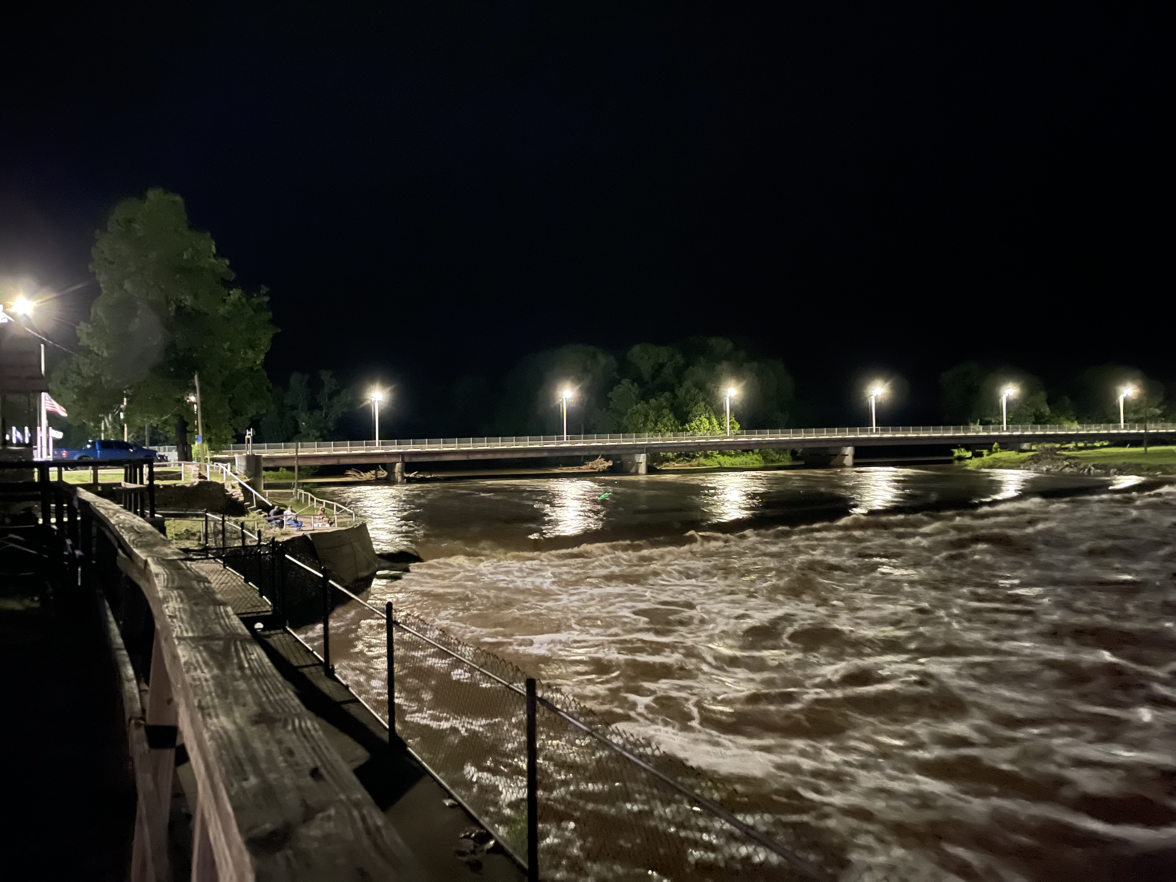 Nights on the Neosho River in Chetopa Kansas